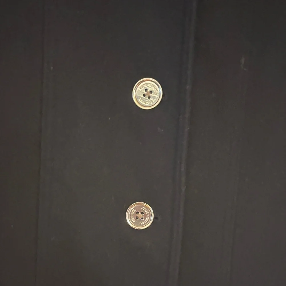 Michael Kors Black Trench Coat - Picture 5 of 14